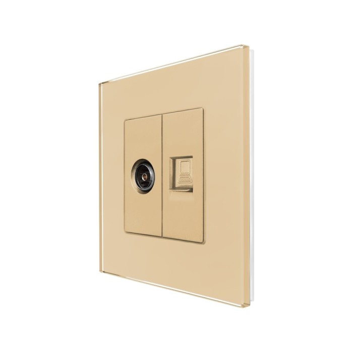 Priza TV + Internet cu Rama din Sticla LUXION SmartElectro IntelligentHouse