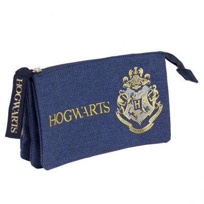 Penar Harry Potter Hogwarts cu 3 compartimente, 22 x 11.5 x 3 cm foto