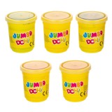 Set Plastilina cu Glitter in Pahar, 5x140g, Multicolor, CMCLASS