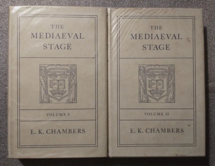 E. K. Chambers - The Mediaeval Stage (2 vol.)