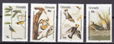 Grenada 1985 fauna pasari Audubon MI 1343-1346 MNH, Nestampilat