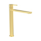 Cumpara ieftin Baterie Lavoar Jungborn Lambda, Aurie Mat, Pipa Inalta, Monocomanda, Cartus Ceramic, Alama, Montaj Blat