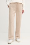 Joop! pantaloni de trening culoarea bej, cu imprimeu, 30047774