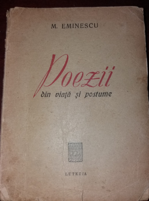 MIHAI EMINESCU POEZII DIN VIATA SI POSTUME