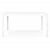 Masa pentru gradina/terasa Haven, 140x80x75 cm, aluminiu, alb
