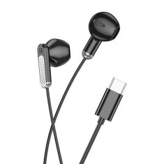 Casti Stereo Borofone BM89 Surpass, Microfon, USB-C (Negru)