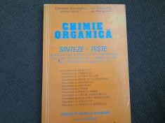 CHIMIE ORGANICA ~ SINTEZE ~ TESTE ~ CORNELIA GHEORGHIU / LIA COJOCARU