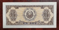 SV * Romania * RPR 1 LEU 1952 * Seria r 73 - 171576 * AUNC (+)