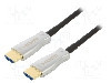Cablu HDMI - HDMI, din ambele par&amp;amp;#355;i, HDMI mufa, 30m, negru, QOLTEC - 50474 foto