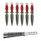 Set 6 cutite pentru aruncat la tinta, si Briceag Fluture de Antrenament (Butterfly) ems-6730