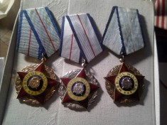 Ordinul Meritul Militar cl.I , II si III , metal si email foto