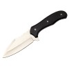 Cutit Supravietuire IdeallStore Full Tang 25cm, Otel Inoxidabil 440, Maner Lemn, Teaca Cordura, Vanatoare, Negru