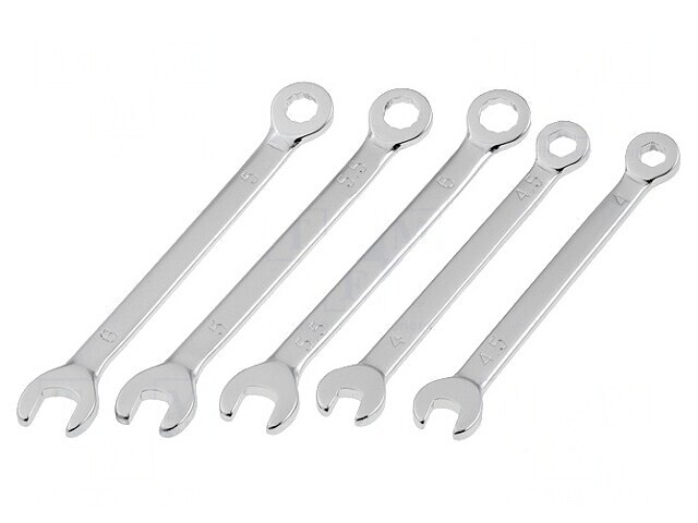 Set Chei Combinate 4-6mm Oțel 5 Buc.