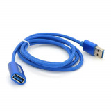 Adaptor extensie USB-A Mama-Tata 1.2m, Kakusiga KSC-753, Albastru