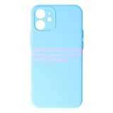 Husa Silicon iPhone 12 Mini Light Blue - Calitate Premium, Compatibila Apple