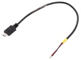Cablu USB 2.0 DELOCK 85541 Micro USB B 0,2m Negru 22AWG