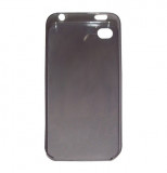 Husa ultraslim neagra semitransparenta pentru Apple iPhone 4/4S, Gel TPU, Carcasa