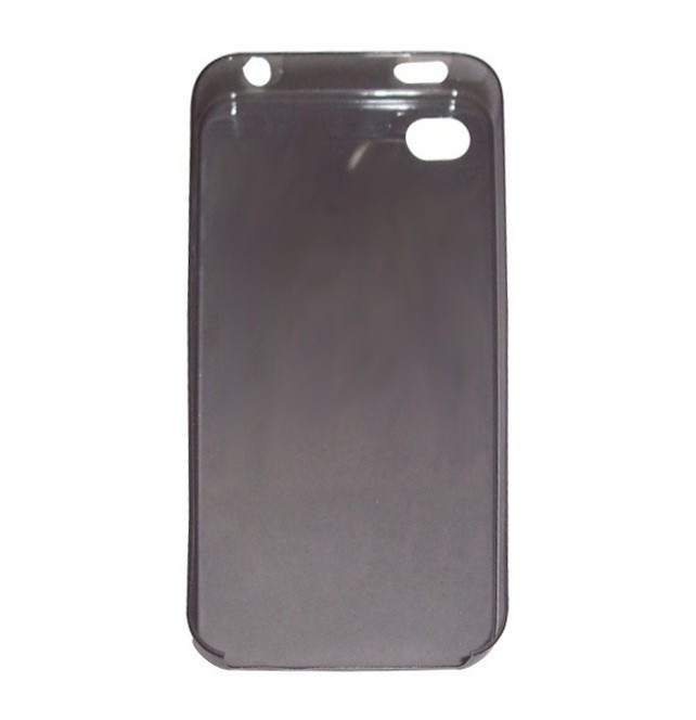 Husa ultraslim neagra semitransparenta pentru Apple iPhone 4/4S