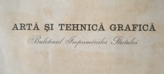 Arta ?i Tehnica Grafica (Buletinul Imprimeriilor, Caietul nr. 1 Septemvrie 1937) foto