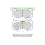 Set placute frana Icer 181665, parte montare : Punte Fata, Mitsubishi Pajero 4, 202021; Toyota 4 runner, FJ Cruiser, Hilux, 202024; Land Cruiser