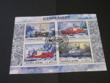 Coliță Filatelică Sierra Leone 2017 - &quot;Icebreakers&quot;, Spărgătoare de Gheață, 4 Timbre Obliterate