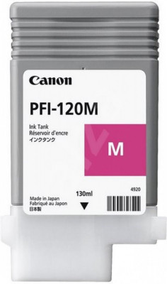 Cartus cerneala canon pfi-120m magenta capacitate 130ml pentru canon tm 200/205/300/305. foto