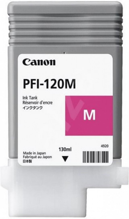 Cartus cerneala canon pfi-120m magenta capacitate 130ml pentru canon tm 200/205/300/305.