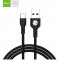 Cablu USB TIP C 3A NEGRU, 60t GOLF