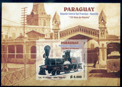 PARAGUAY 2004 TRENURI LOCOMOTIVE foto