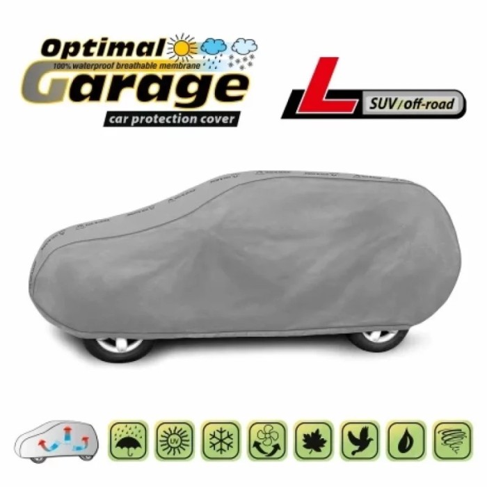 Prelata auto completa Optimal Membrane Garage complet impermeabila si respirabila - L - SUV/Off-Road Garage AutoRide