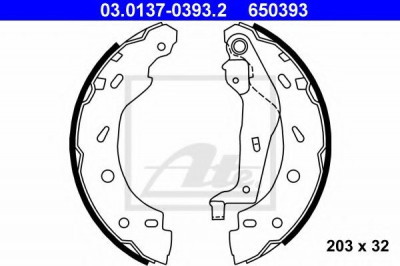 Set saboti frana SMART CITY-COUPE (450) (1998 - 2004) ATE 03.0137-0393.2 foto