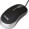 Mouse optic Chicony Wired, 800dpi, PS2, negru/argintiu