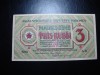 LETONIA 3 RUBLE 1919 SUPERBA