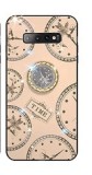 Cumpara ieftin Husa cu pietricele + inel rotativ &#039; Clock &#039; Samsung S10 Plus , S10+ , Roz, Alt model telefon Samsung, Alt material