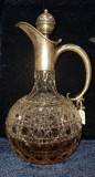 Carafa din cristal Baccarat si argint semnat de mester &#039;Hespe&#039;, cca. 1900
