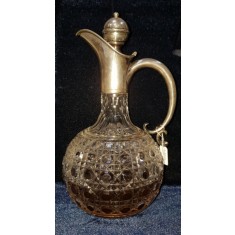 Carafa din cristal Baccarat si argint semnat de mester &#039;Hespe&#039;, cca. 1900
