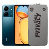 Folie de Protectie pentru Xiaomi Redmi 13C, TEO, Sticla Securizata ESD Antistatica, Super-X Privacy OG, Margini Negre, 0.30 mm, Transparent Inchis