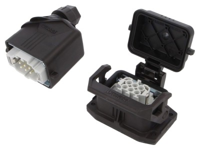 Conector HDC 500V 16A 6P+E foto