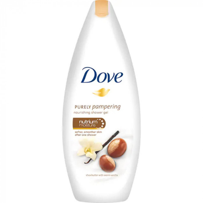 Gel de Dus, DOVE Shea Butter &amp; Vanilla, 250 ml, cu Extract din Unt de Shea si Vanilie, Gel de Dus, Gel de Dus DOVE, Dove Femei, Ingrijire Corporala, G