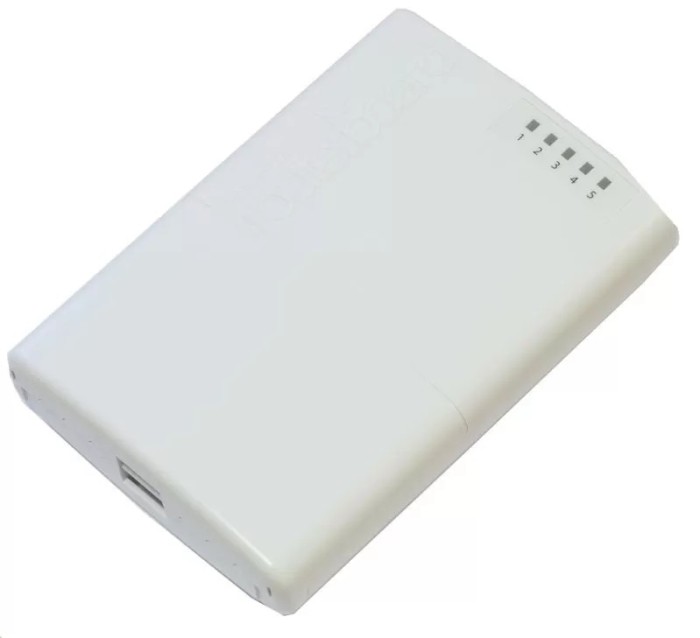 Router PowerBox de exterior, 5 x Fast Ethernet, 4 x PoE, RouterOS L4 - Mikrotik RB750P-PBr2