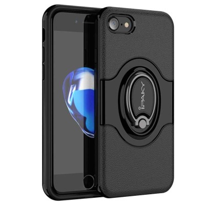 Husa de protectie pentru Apple iPhone 7/8 Ipaky Ring Negru foto