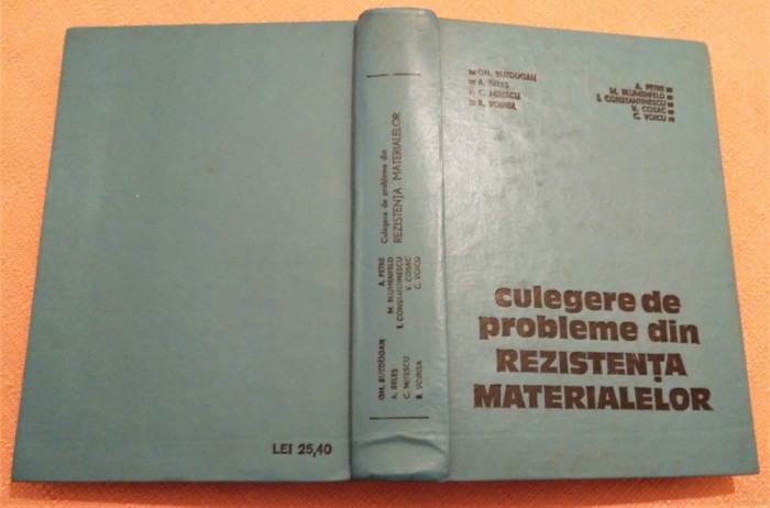Culegere de probleme din rezistenta materialelor. Editie 1979 - Gh. Buzdugan