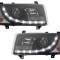 Faruri LED DRL VW Transporter T4 (1990-2003) Negru Performance AutoTuning