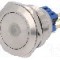 Intrerupator anti-vandalism, ON-ON, &Oslash;28mm, ONPOW - GQ28-11ZD/B/24V/S