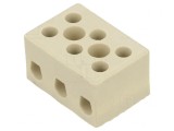 Regletă de conexiuni terminal 6mm2 450V 3 piste