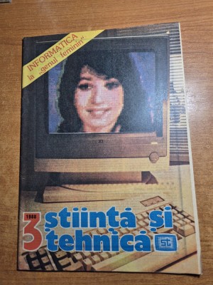 stiinta si tehnica martie 1988-efectul coanda din nou in actualitate,sah foto