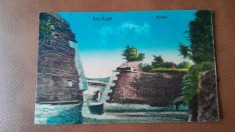 Carte postala, Ada Kaleh, ruinele, 1927