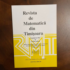 Revista de Matematica din Timisoara Anul XIIi, nr. 1/2008 (Ca noua!)