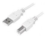 Cablu USB 2.0 A-B 1.8m Gri, Logilink