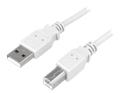 Cablu USB 2.0 A-B 1.8m Gri foto